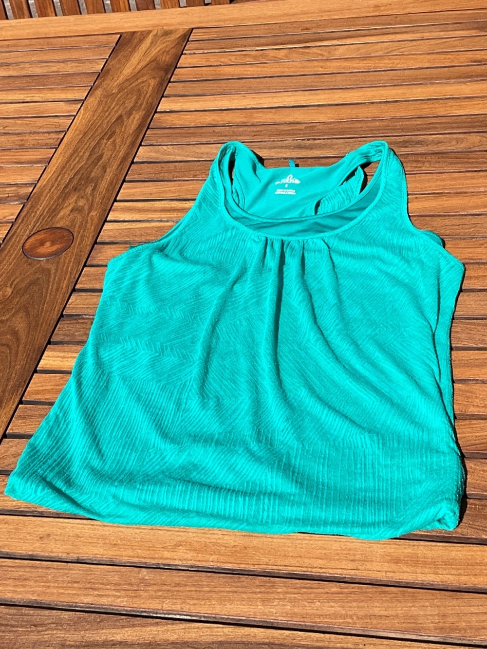 Prana teal green tank Size S